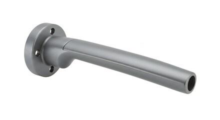 Gray metal pipe fitting