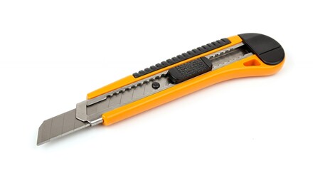 Orange and gray utility knife