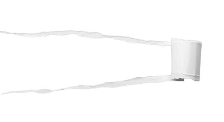 Illustration of White Soft Paper Roll for Bathroom on Transparent BG
