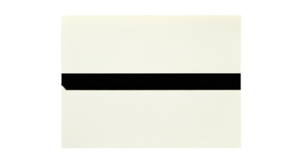 Isolated Blank White Tag Black Stripe Paper Card Transparent PNG