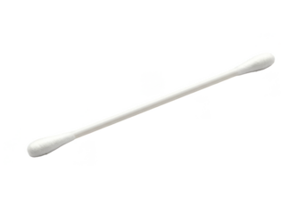 Isolated Cotton Swab Tool for Hygiene on Transparent Background