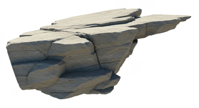 Isolated Gray Rock Texture On Transparent Background Geology Landscape