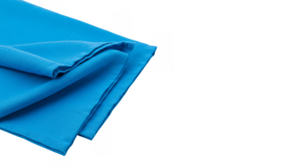 Isolated Background of Blue Fabric Textile Shimmering in Light