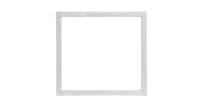 Isolated Grunge Square Frame Element on Transparent Background PNG