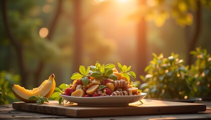 Wooden Kitchen Utensils and Cookware Still Life