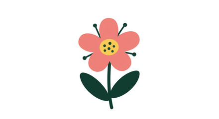 Pink Flower Floral Botanical Illustration Transparent Background Design