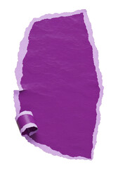 Purple Torn Paper Scrap with Texture Background Abstract Design