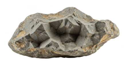 Isolated Still Life of Mineral Geology Stone Specimen Rock Earth