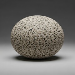 Granite Sphere with Speckled Texture By Generated AI