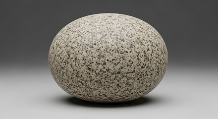 Granite Sphere with Speckled Texture By Generated AI