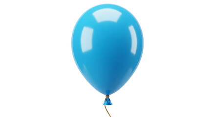Shiny Blue Helium Balloon Celebration Decoration Party Transparent