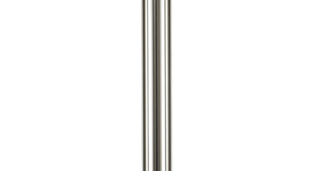 Silver Chrome Pole Isolated Shiny Steel Metallic Tube Illustration