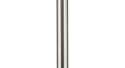 Silver Chrome Pole Isolated Shiny Steel Metallic Tube Illustration