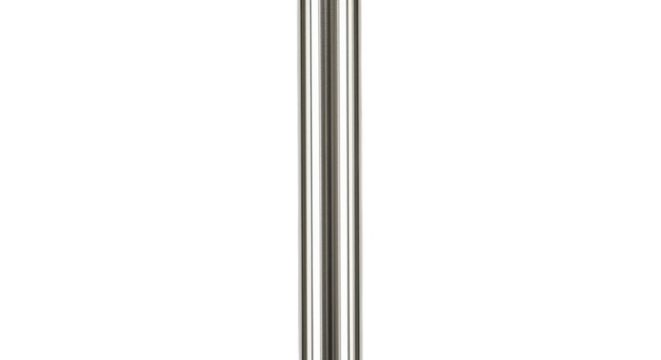 Silver Chrome Pole Isolated Shiny Steel Metallic Tube Illustration