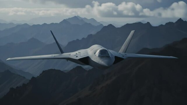 Majestic F-22 Raptor soaring through dramatic mountainous terrain aerial maneuver display