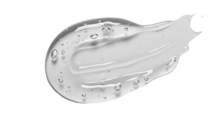 Transparent Smear Cosmetic Gel Hyaluronic White Serum Texture Skin