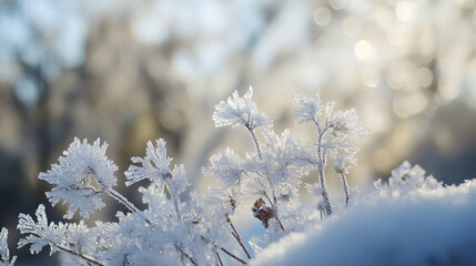 snow covered branches