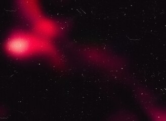 grainy colorful warm orange blue red light leaks on black background with dust texture. abstract damaged scratched retro film analog effect for using over photos as overlay or screen filter