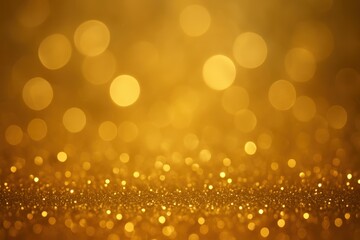 Sparkling Gold Abstract with Bokeh Effects and Luxury Background Design