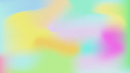Soft pastel gradient background with subtle grain texture and blurry shapes