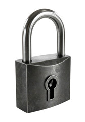 Realistic Isolated Padlock Securing Confidential Data with Metal Steel