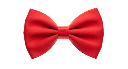 Red Bow Tie Isolated Woven Fabric Celebration Party Transparent