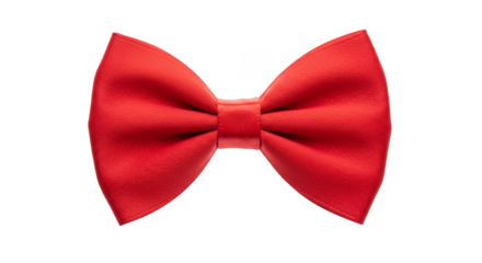 Red Bow Tie Isolated Woven Fabric Celebration Party Transparent