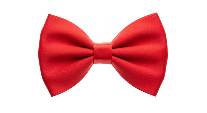 Red Bow Tie Isolated Woven Fabric Celebration Party Transparent - Powered by Adobe