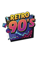 Retro 90s Pixel Art Vintage Graphic Design Illustration on Transparent