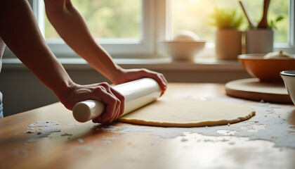 making gingerbread dough
