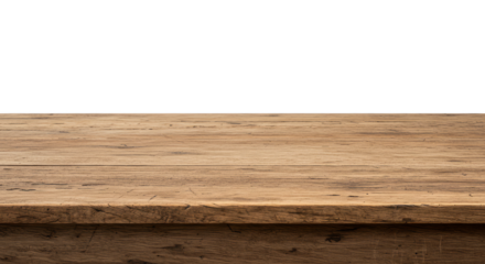 Wooden Table Surface Texture Transparent Background for Display