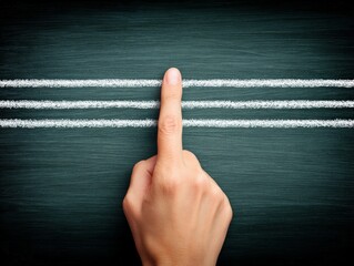 Silent communication gesture classroom image educational close-up non-verbal expression