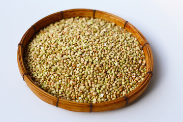 Raw buckwheat groats, a gluten-free superfood rich in fiber, protein, and minerals