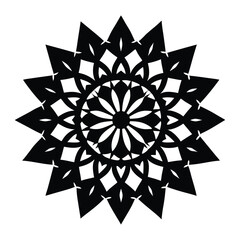 abstract snowflake vector illustration