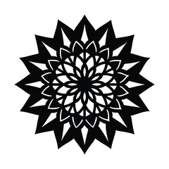 abstract snowflake vector