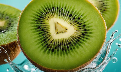 slice of kiwi fruit