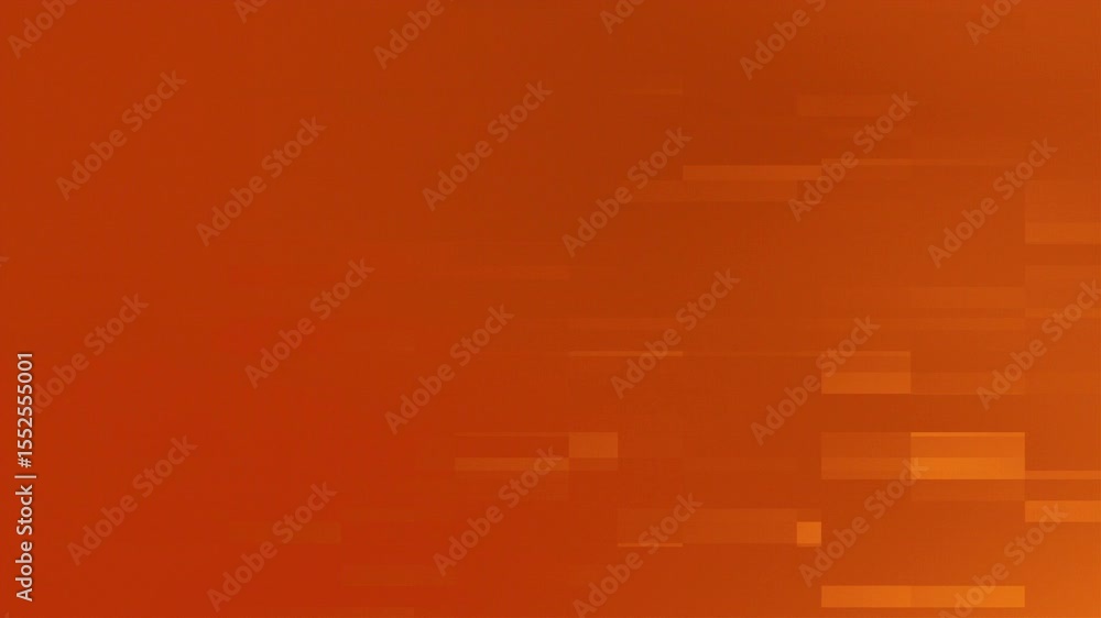 Poster orange gradient background with rectangular shapes creates a minimalist digital abstract composition