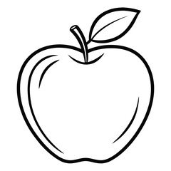 vector illustration of an apple