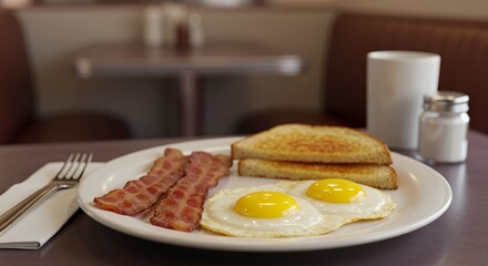 Sunny-Side Up Perfection: A Classic Diner Breakfast