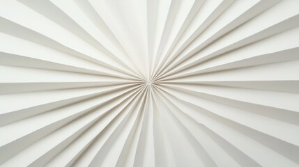 Subtle Radial Paper Folds Emanating from Central Point with Gigapixel Detail