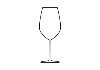 vector icon set. Alcohol water drink glass icons.