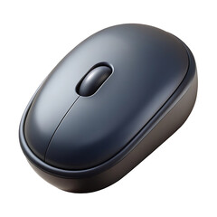 Modern computer mouse with a scroll wheel isolated on transparent background