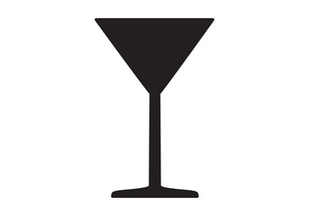 vector icon set. Alcohol water drink glass icons.