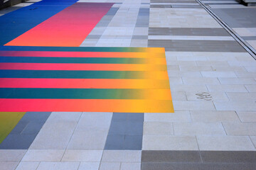 colorful mosaic tiles