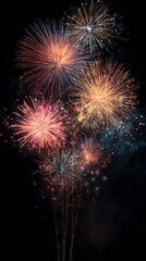  Fireworks background for the 4th of July or Bastille Day