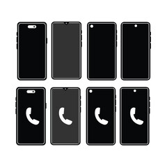 Smartphone UI Icon Set – Vector Mobile Phone Icons for App Design, Interface Layouts & Web Projects