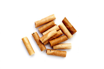 Thai snack, crispy coconut rolls