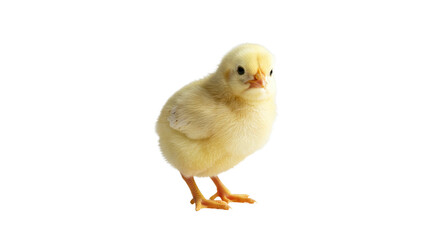 Obraz premium Adorable Yellow Chick Isolated on White.