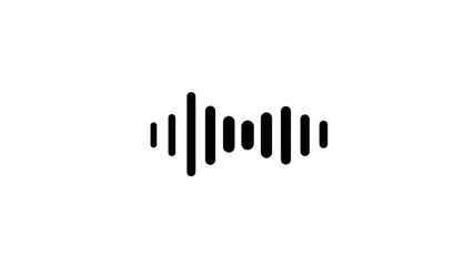 Glowing Sound Wave Icon Animation  Vibrant Audio Waveform Neon Loop  Futuristic Music Signal Equalizer Animation for UI, Music, and Technology Projects - Powered by Adobe