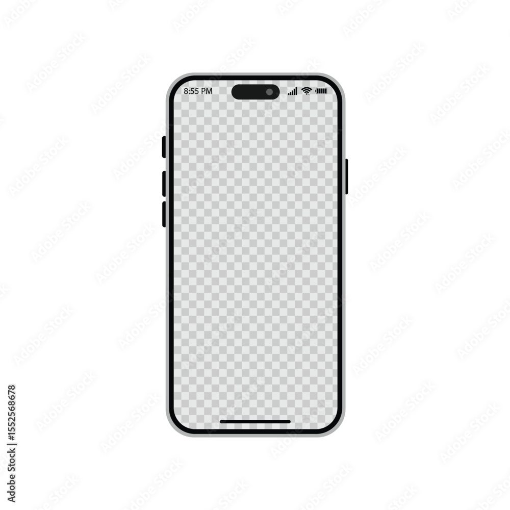 Poster smartphone icon collection – vector mobile phone ui elements for web, app, and user interface design